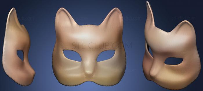 3D model Japanese Cat Mask (STL)